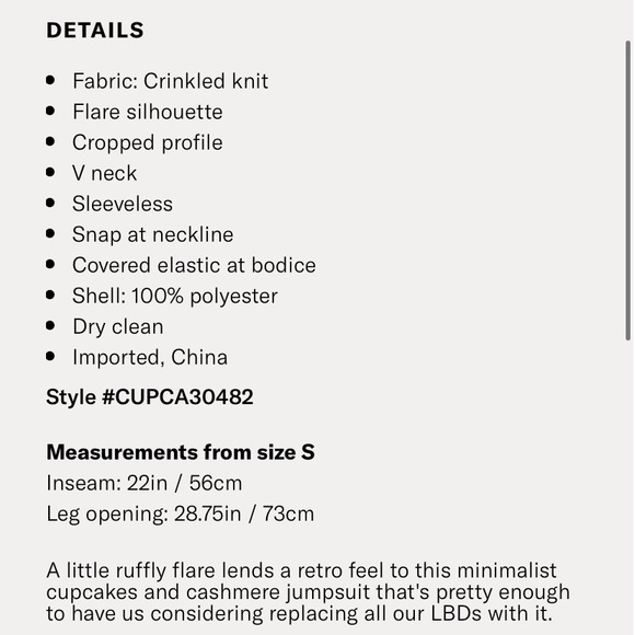 Cupcakes &Cashmere NWT Black Austine Midi Jumpsuit - Picture 4 of 4